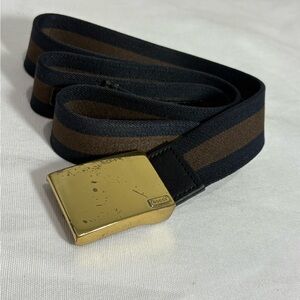 Authentic GUCCI canvas and metal belt size 34 as is